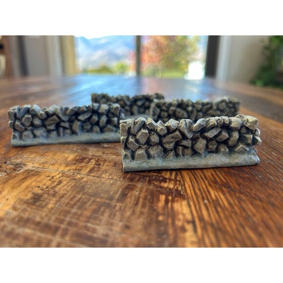 Lang and Wise Handcrafted Stone Wall Decor Miniature Folk Art Villages Architect - Picture 1 of 9
